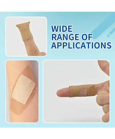 100PCS Assorted Styles Finger Knuckle Fabric Adhesive Bandages for Kids & Adults - Breathable, Hypoallergenic, Non-Stick Pad - First Aid & Wound Care - Buy Online on GoSupps.com