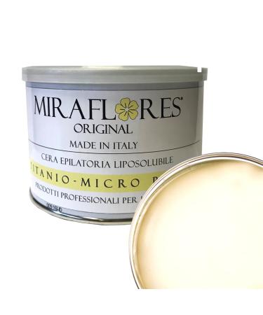 Wax hair removal Professional zinc wording classic based on natural resins wax liposoluble in Miraflores pot original - pot of 400 ml (nacree)