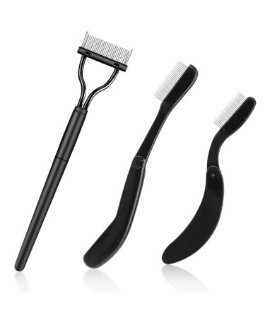 Molain foldable eyelash comb eyelash separator stainless steel teeth eyelash comb eyelash separator portable eyebrow brush beauty tool cosmetic brushes are designed mascara for tools - Buy Online on GoSupps.com