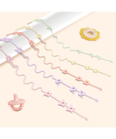 Buy Silicone Pacifier Chain - Cute Holders & Food-Safe Clips for Babies | Dental Aid 3 Months+ - Buy Online on GoSupps.com