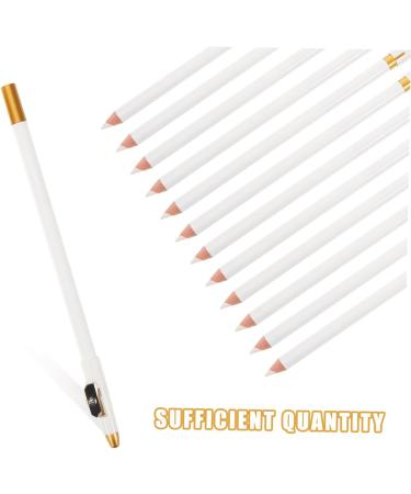 Healeved 12pcs Eyebrow Pencil Sharpener Women Eyebrow Pencil Eyeliner Pencil Eye Brow Pencil White Wooden - Buy Online on GoSupps.com