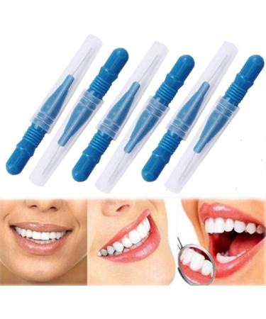 50pcs Soft Interdental Brush Teeth Dental Picks Floss Brush Refill Flosser Toothpick Cleaners Cleaning Tool - Blue - Buy Online on GoSupps.com