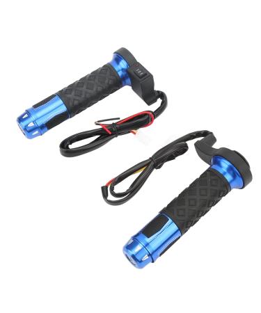 Weikeya Heated Hand Grips Blue Dustproof 1 Pair 12V Heated Grips Waterproof for ATV