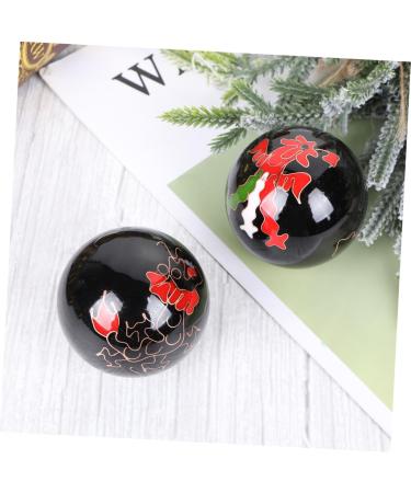Tovinanna 6 Stk Chinese Baoding Balls | Hand Massager Fitness & Health | Cloisonne Iron Balls for Relaxation - 3 Pieces - Buy Online on GoSupps.com