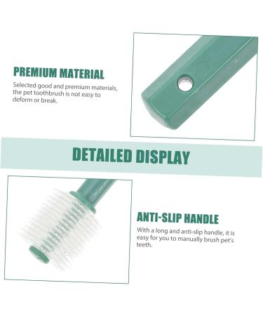 Beavorty 6 pcs Puppy -degree Portable Teeth Handheld Cat Clean Cleaning Plastic Pet Tooth Pets Dog Brush 1 count (Pack of 1) Assorted Colorx3pcs - Buy Online on GoSupps.com
