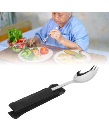 Adjustable Weighted Fork Spoon Set with Strap | Stainless Steel Adaptive Cutlery for Arthritis & Hand Tremors - Buy Online on GoSupps.com