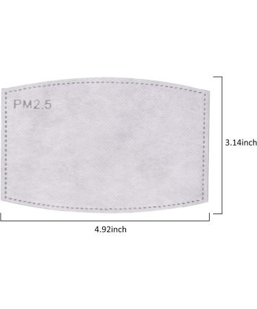 PM 2.5 Activated Carbon Filters - 5 Layer Replacement (50 PCS) - Buy Online on GoSupps.com