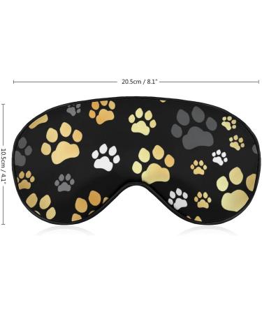 Colorful Paw Print Sleep Mask | Adjustable Eye Shades for Women | Comfortable Sleeping Cover - Buy Online on GoSupps.com