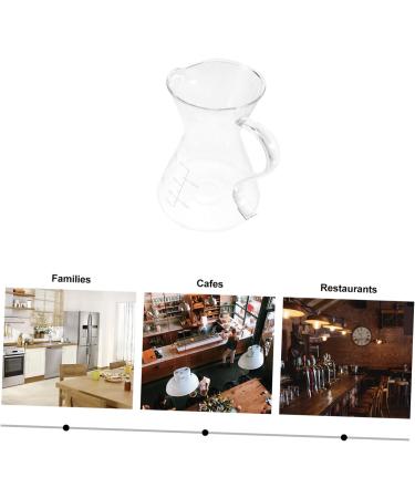 Zerodeko Glass Pitcher Glass Coffee Pour Over Coffee Maker Decanter High Tensile Silica Glass Large Office Glass Coffee Pot Glass Water Pitcher - Buy Online on GoSupps.com