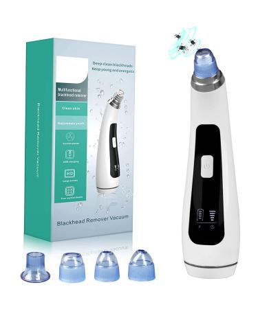 Blackhead Remover Vacuum Blackhead Removal Tool Blackhead Vacuum,USB Rechargeable Face Vacuum Acne Comedone Extractor Tool Pore Vacuum Cleanser Suction Tool with LED Display for Man&Woman