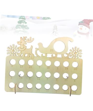 PRETYZOOM 1pc Chocolate Advent Calendar Christmas for Kids Christmas Countdown Board Wooden Pull The cart As Shown 40X13X30CM - Buy Online on GoSupps.com