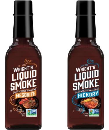 Value Bundle: Liquid Smoke - Liquid Smoke for Cooking - Smokehouse Flavor - Custom Value Bundle Branded Package of 2 (Mesquite/Hickory) - Buy Online on GoSupps.com
