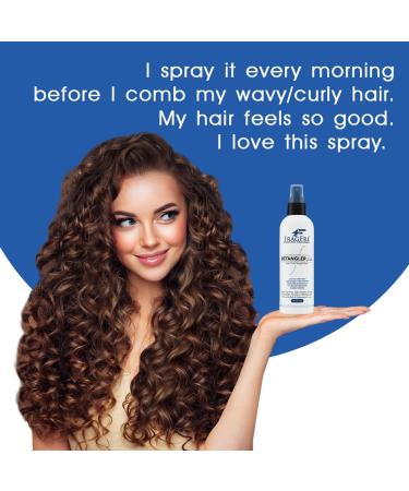 Detangler plus Styling Hair Spray 8 oz - Heat Protectant and Blowout Spray - Leave in Conditioner for Sensitive Skin - Fragrance Free Hypoallergenic Unscented - Anti Frizz Vegan Cruelty Free 8 Fl Oz (Pack of 1) - Buy Online on GoSupps.com