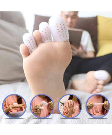 Niupiour Gel Big Toe Protectors - 14 Pack of Breathable Silicone Toe Caps for Calluses, Blisters, and Ingrown Toenails - Pain Relief and Protection for Big Toe - Buy Online on GoSupps.com