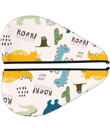 Buy Childish Dinosaur Microfiber Hair Towel - Soft Super Absorbent Coral Velvet for Long Curly & Thick Hair | Quick Dry Hair Wrap for Women - Buy Online on GoSupps.com