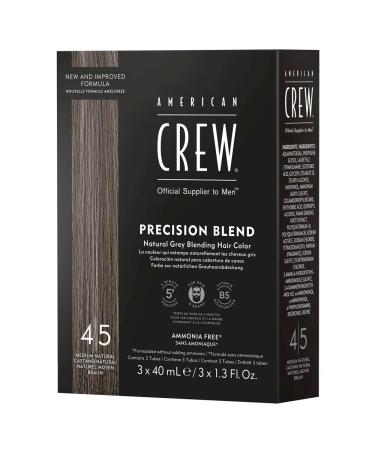 Buy American Crew Precision Blend Med Natural 40 ml (Pack of 3) - Premium Hair Color for Men | International Shipping Available - Buy Online on GoSupps.com