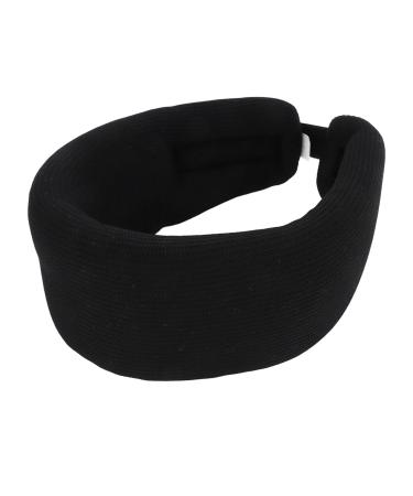 Adjustable break from the neck fragrance made of soft foam fragrance neck warmer sponge ring for neck care at home black (L)