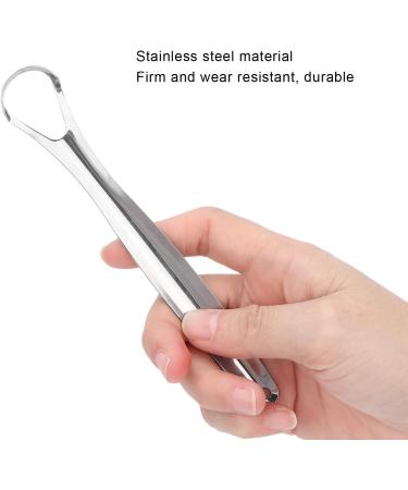 Stainless Steel Tongue Scraper Set - 2 Pieces for Bad Breath Relief | Portable Metal Oral Care Tool for Adults & Children - Buy Online on GoSupps.com