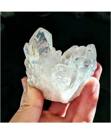 50-60g Natural White Angel Aura Crystal Cluster Electroplating Titanium Coating Quartz Cluster Stone Gifts Home Collections - Buy Online on GoSupps.com