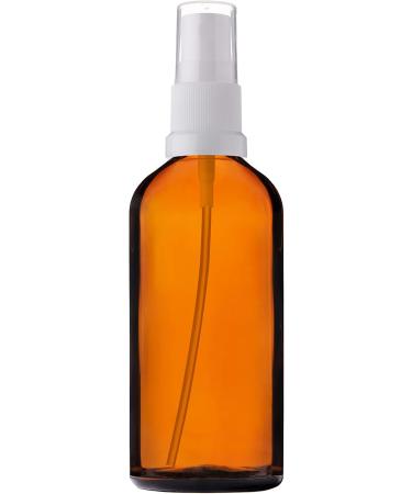 Handsunity 100ml Amber Glass Spray Bottle Set 12-Pack with White Atomizer & 29 Accessories for Pharmacy Use Ideal for Essential Oils & DIY Projects - Buy Online on GoSupps.com