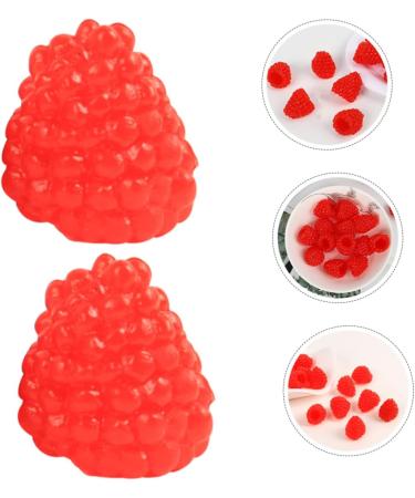 ibasenice 48 Pcs Simulation Fruit Model Photo Prop Desktop Fruit Ornament Simulation Raspberry False Raspberry Decor Lifelike Raspberry Model Pvc Artificial Child Fake Fruit Red 2.30X1.50X1.50CMx3pcs 1 - Buy Online on GoSupps.com