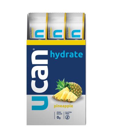 UCAN Hydration Powder Packets - Keto Hydrate Powder - Sugar Free Electrolyte Powder - 0 Carbs & Calories, Gluten-Free, Non-GMO - 12pk - Pineapple