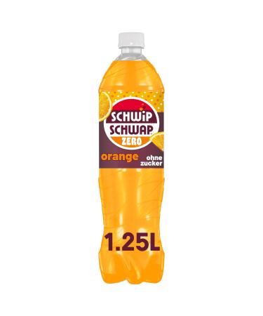 Wowing Schwap Zero Orange - Refreshing Orange Drink in 100% Recycled Bottles (6 x 1.25L) | Eco-Friendly Beverage - Buy Online on GoSupps.com