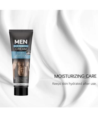  Hjatirace Painless Hair Removal Cream Easy Application 100ml Private Hair Removal Hair Removal Cream for Men Suitable for Travel for Boyfriends Husbands Fathers Athletes - Buy Online on GoSupps.com