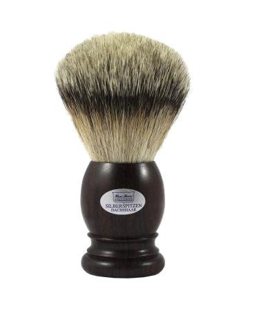 Hans Baier Exclusive Badger Hair Shaving Brush with Silver Tip Rosewood