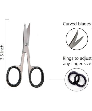 YSCARE Stainless Steel Cuticle Nail Scissors for Manicure and Pedicure - Silver - Buy Online on GoSupps.com