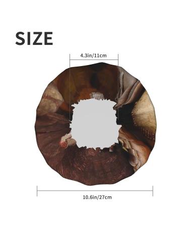 Retro Baseball Printed Waterproof Shower Cap for Women - One Size Fits All - Buy Online on GoSupps.com