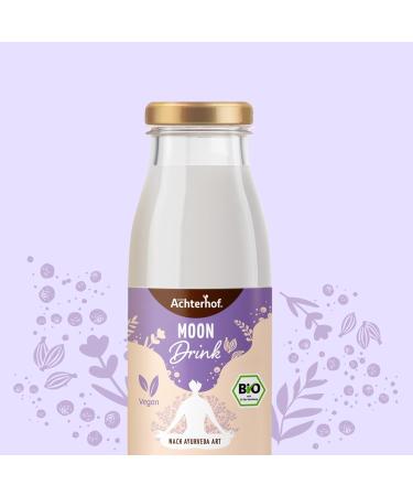 Moon Drink Bio | 6 Ayurvedic Shots | Ashwagandha Lavender Cinnamon & Vanilla | Perfect Sleep Aid | Achterhof - 1 Pack - Buy Online on GoSupps.com