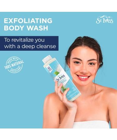 St. Ives Sea Salt & Pacific Kelp Exfoliating Body Wash | 22 Fl Oz | Exfoliate & Nourish Your Skin - International Shipping Available - Buy Online on GoSupps.com