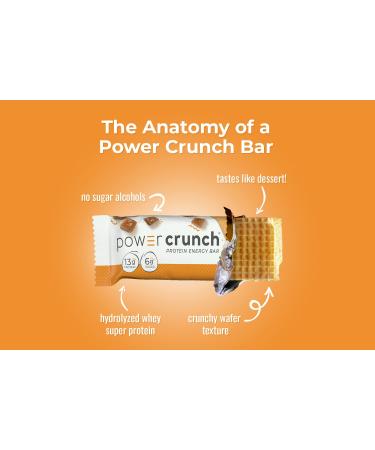 BNRG Power Crunch Protein Energy Bar - Original Salted Caramel, 12 Pack (1.4 oz Each) - Healthy Snack - Buy Online on GoSupps.com