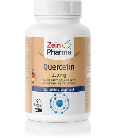 ZeinPharma Quercetin Capsules 250mg - 90 Vegan Capsules | Pure Japanese Pagoda Tree Extract for Immune Support - Buy Online on GoSupps.com