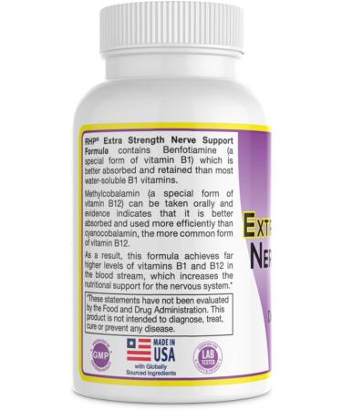 RHP Extra Strength Nerve Support Formula - 60 Capsules for Nerve Repair & Regeneration - Buy Online on GoSupps.com