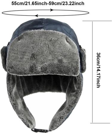Neamou Warm Winter Hats for Hunting & Outdoor Activities | Coldfoot Tapper Hats with Ear Flaps | Navy Blue Ear Care Hats for Skiing Cycling & More - Buy Online on GoSupps.com