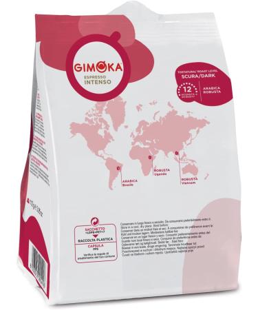 Gimoka Blend Espresso Intenso intensity 12/13-64 Capsules - Compatible with Nescaf * Dolce Gusto* brand coffee machines - Made in Italy (pack of 4 x 16) - Buy Online on GoSupps.com