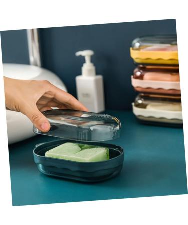 GAXIRE 2pcs Box Soap Box Portable Soap Dish Toilet Soap Holder Soap Dish with Cover Bar Soap Holder for Shower Kitchen Soap Holder Soap Dish with Lid Trays Toiletries Household Pp Travel - Buy Online on GoSupps.com