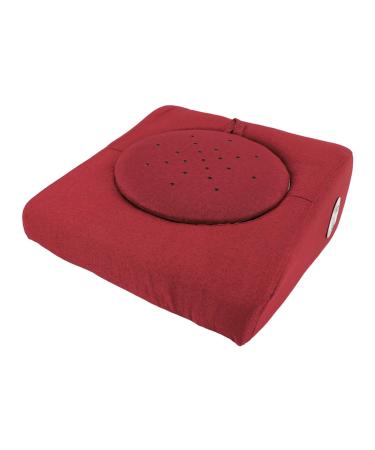 Moxibusion stool anti-brewing-linen-flame mxibustning cushion set pleasant temperature height-adjustable tendency for at home (red)