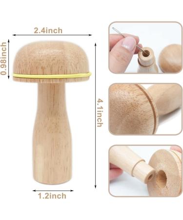 Wooden Darning Mushroom Egg Tool for Sewing - Repair Socks, Hats, Pants, Sweaters - DIY Crafts, Cute Mushroom Darner Patch Holes - Buy Online on GoSupps.com