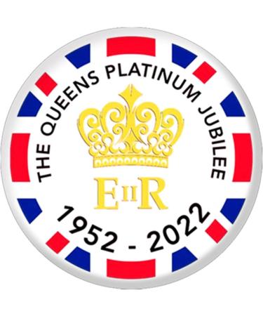 Union Jack Flag Queen Memorial Badge - 1.73 Elizabeth II Tribute Brooch | Royal Souvenir for 70-Year Anniversary - Buy Online on GoSupps.com
