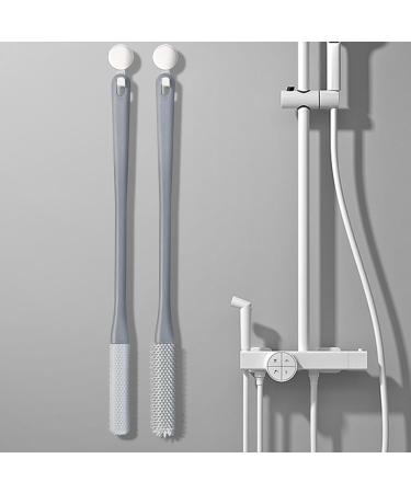 New Foot Cleaning Brush 16.14" Toe Cleaning Brush Soft Rubber Cleaner for Toe Gaps for Shower with Long Handle Dead Skin Exfoliation Brush Foot Scrubber Soft Bristles Brushes for Cleaning Toe Gray - Buy Online on GoSupps.com