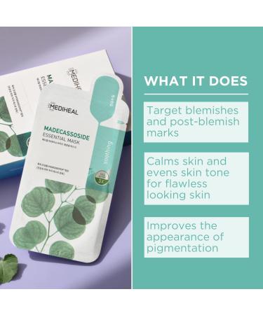 Mediheal Vita Tea Tree Madecassoside Collagen & NMF retinol moisturizing soothing and firming cloth masks from Korea 10 pieces 5 types of 2 pieces each - Buy Online on GoSupps.com