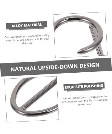 Angoily Men's Razor Holder & Organizer - Premium Bathroom Tools for Manual Shaving - Heavy-Duty Stand for Precision Grooming - Buy Online on GoSupps.com