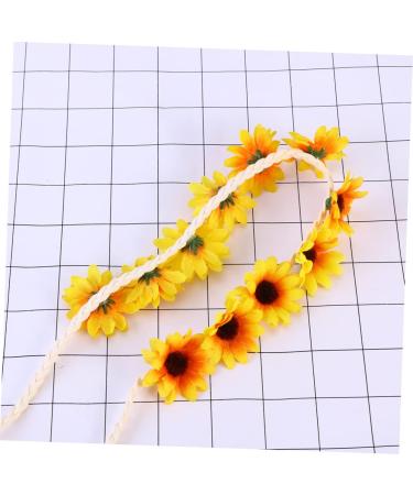 FOYTOKI Daisy Headwear Floral Wreath Sunflower Headband Flower Headbands for Daisy Headbands for Women Mens Headbands Wedding Floral Hair Hoop Red Accessories Hawaiian Cosplay Girl Scarf One Size Yellow - Buy Online on GoSupps.com