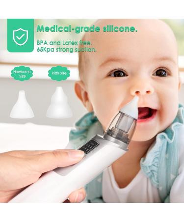 Rechargeable Baby Nasal Aspirator | Electric Nose Sucker for Newborns | 6 Suction Levels - Buy Online on GoSupps.com