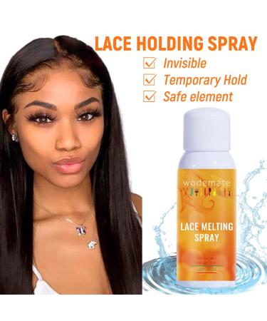Lace Melting Spray 120ml - Extreme Hold, Fast Drying, No Residue - Hairpiece Closure & Frontal Toupee Systems - Transparent & Washable - Buy Online on GoSupps.com