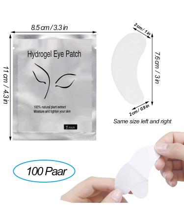 100 Pairs Eye Pads for Eyelash Extensions & Tinting - Premium Quality International Shipping - Buy Online on GoSupps.com