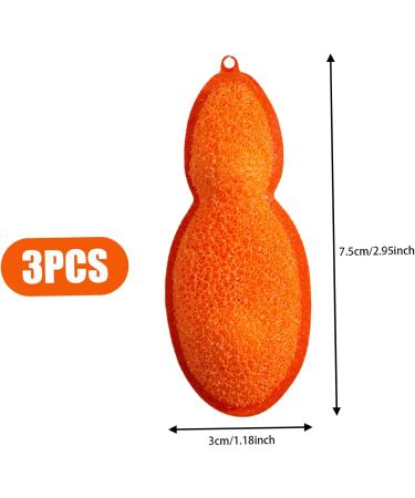 Sponges Washing Up Bottle Cleaning Beans 3Pcs Reusable Bottle Cleaning Beans Pea-Shaped Water Bottle Cleaner Sponges for Bottle Internal Cleaning Orange - Buy Online on GoSupps.com